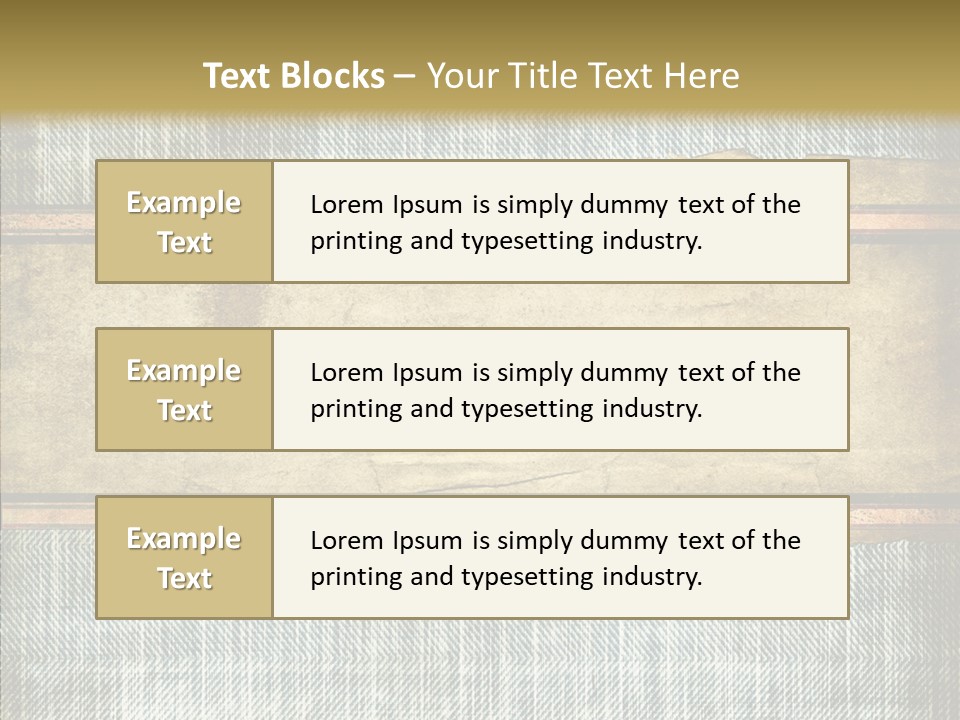 Illustration Stripes Worn PowerPoint Template