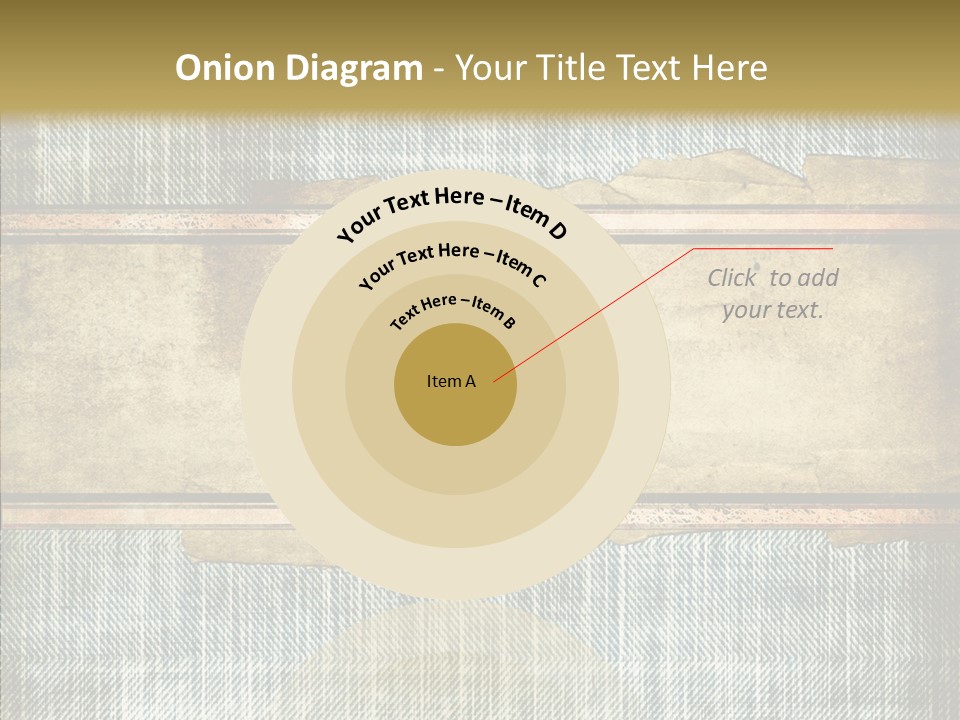 Illustration Stripes Worn PowerPoint Template