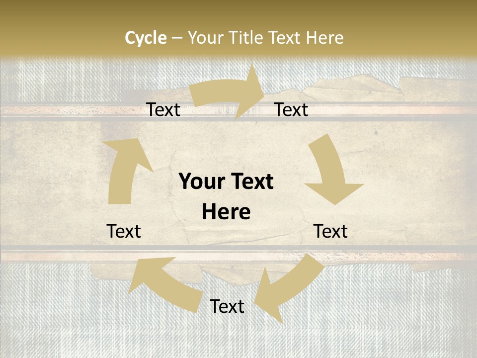 Illustration Stripes Worn PowerPoint Template