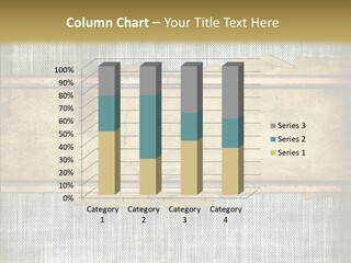 Illustration Stripes Worn PowerPoint Template