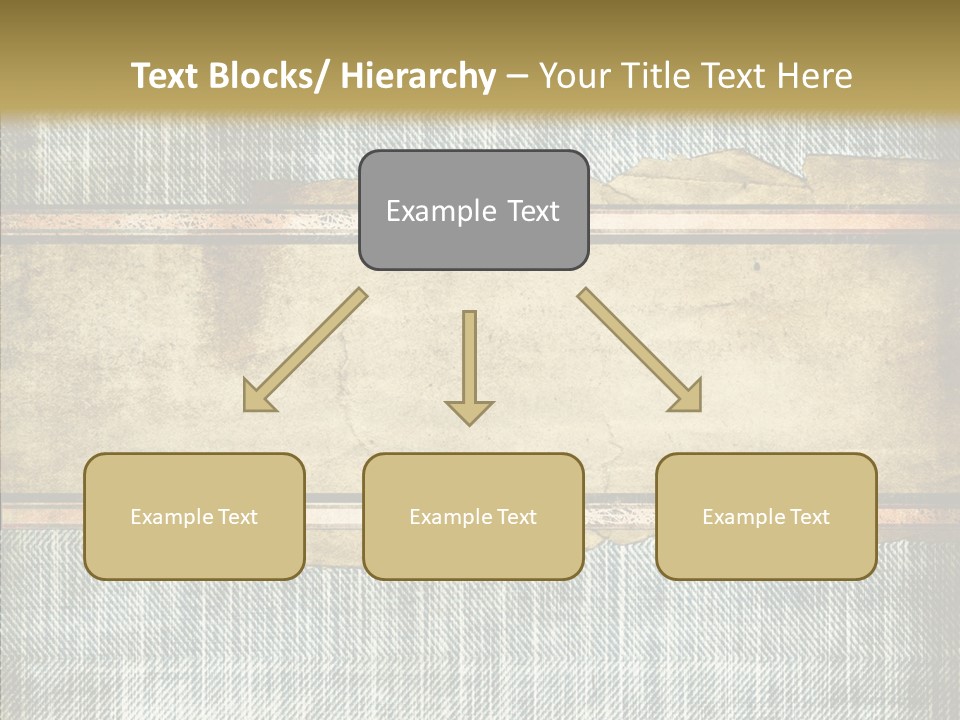 Illustration Stripes Worn PowerPoint Template