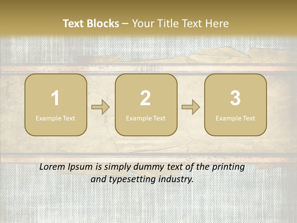 Illustration Stripes Worn PowerPoint Template