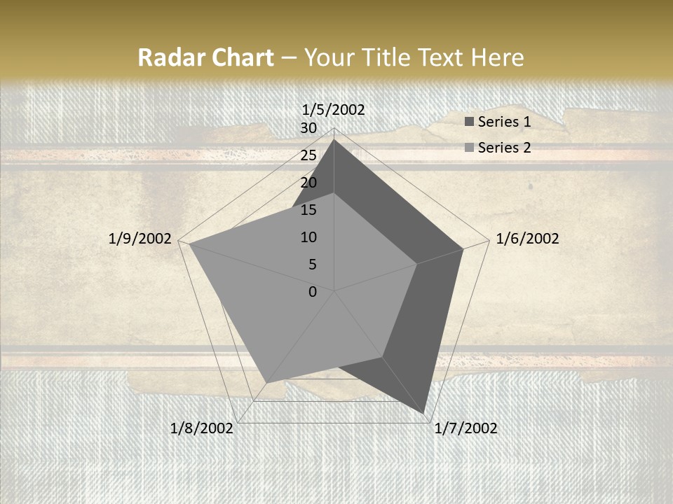Illustration Stripes Worn PowerPoint Template