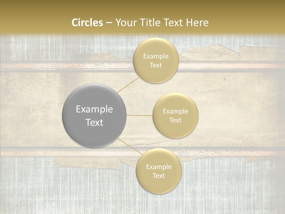 Illustration Stripes Worn PowerPoint Template