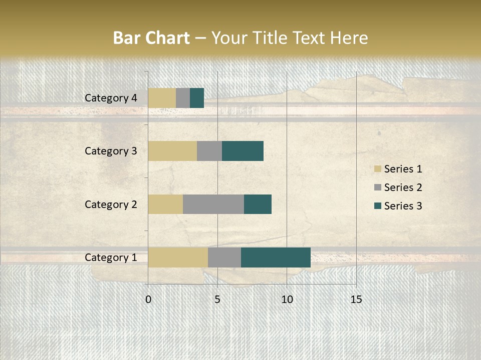 Illustration Stripes Worn PowerPoint Template