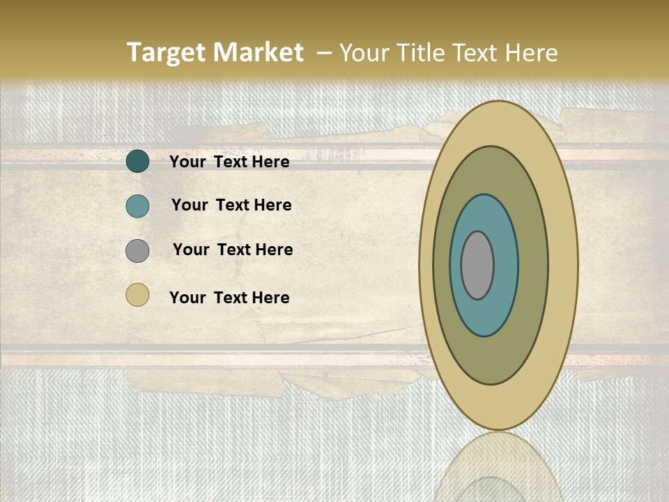 Illustration Stripes Worn PowerPoint Template