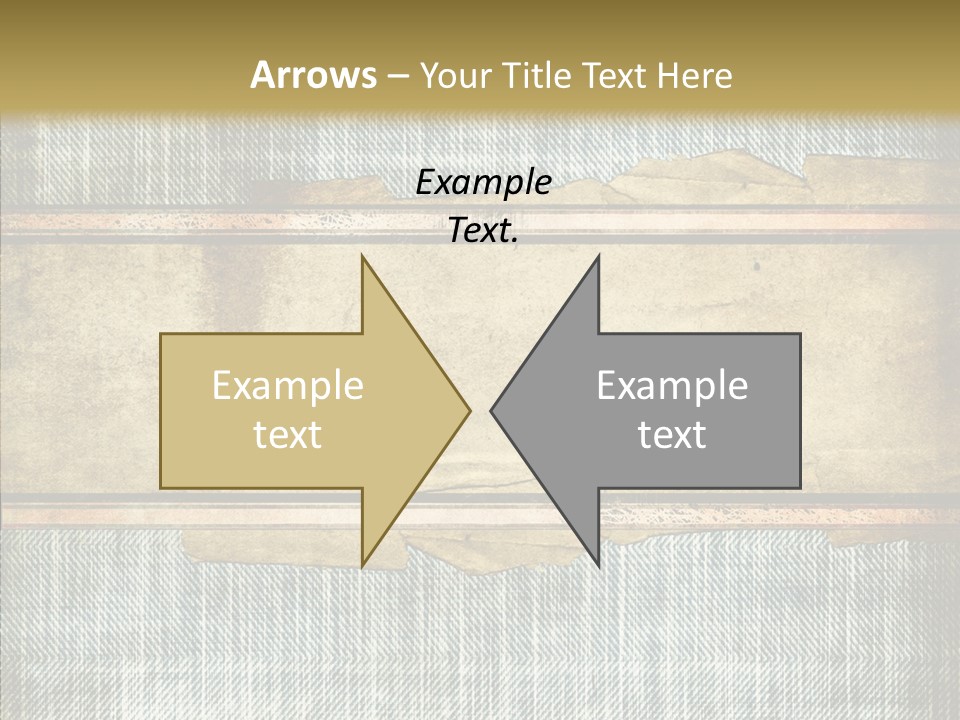Illustration Stripes Worn PowerPoint Template