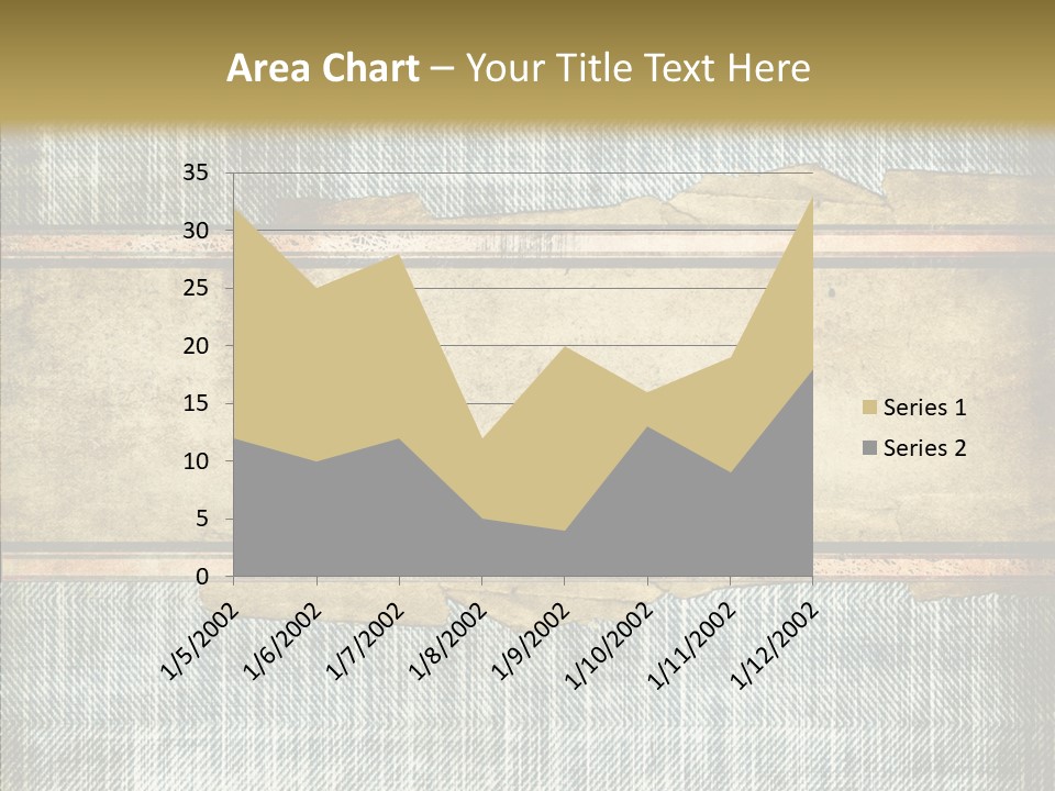Illustration Stripes Worn PowerPoint Template