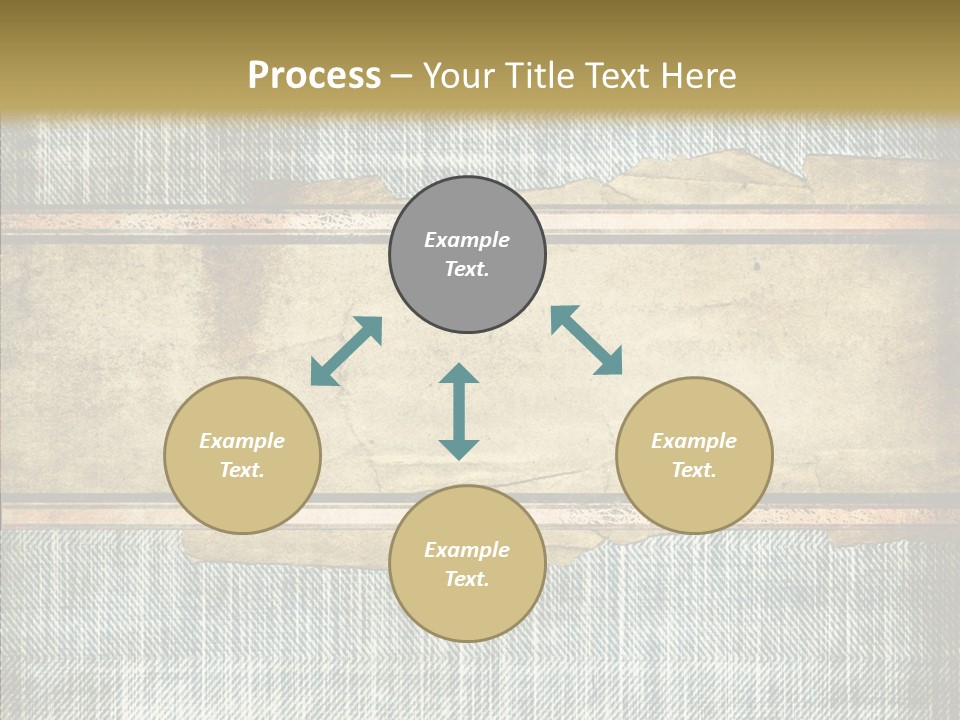 Illustration Stripes Worn PowerPoint Template