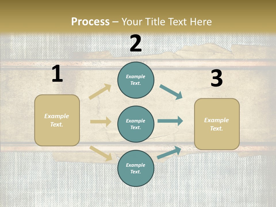 Illustration Stripes Worn PowerPoint Template