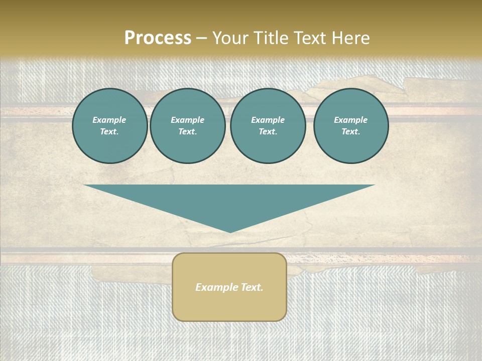 Illustration Stripes Worn PowerPoint Template