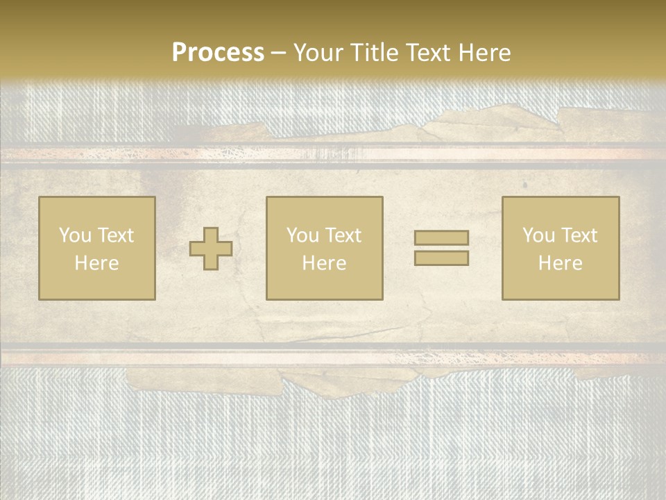Illustration Stripes Worn PowerPoint Template