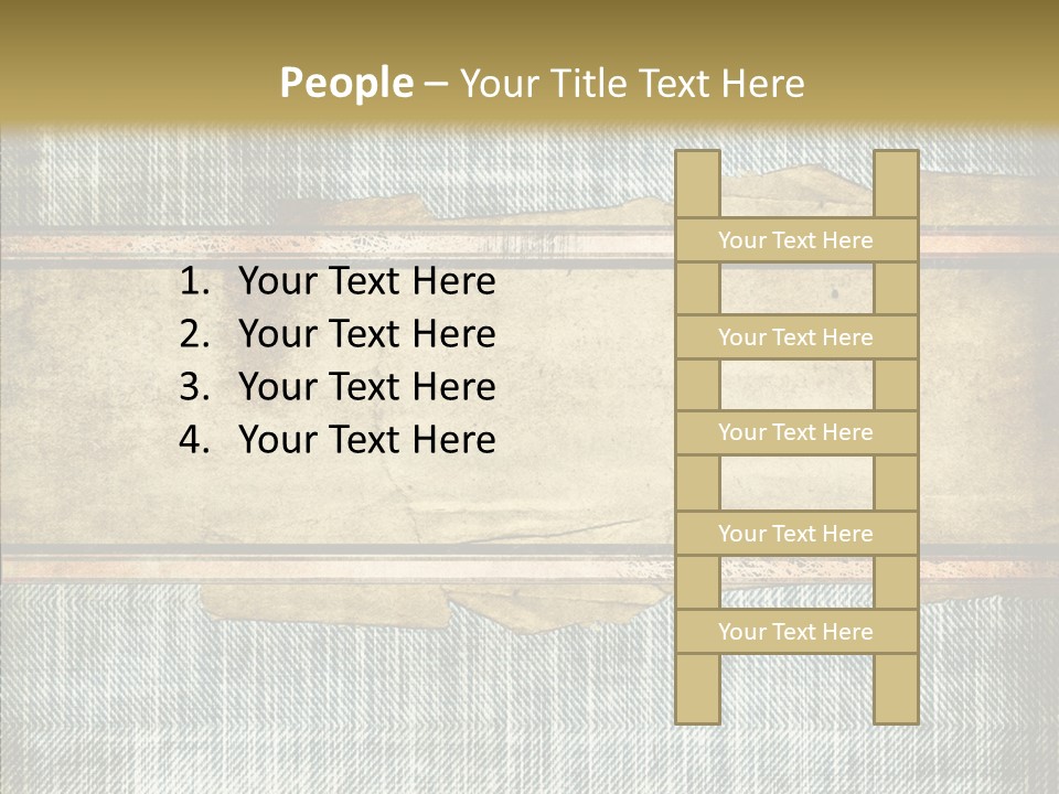 Illustration Stripes Worn PowerPoint Template