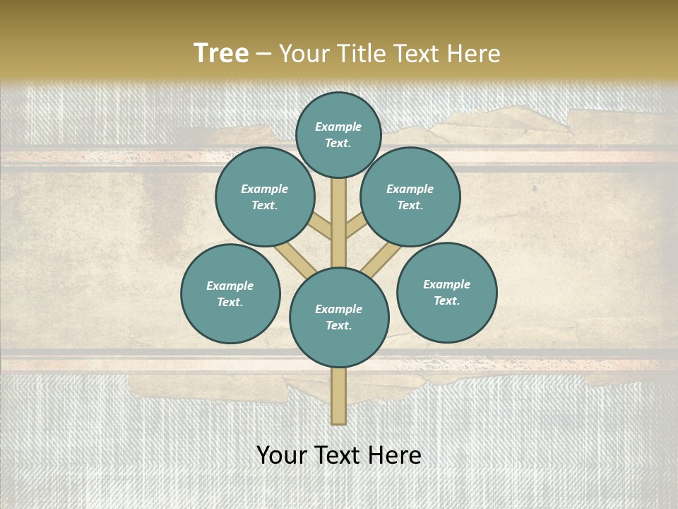 Illustration Stripes Worn PowerPoint Template