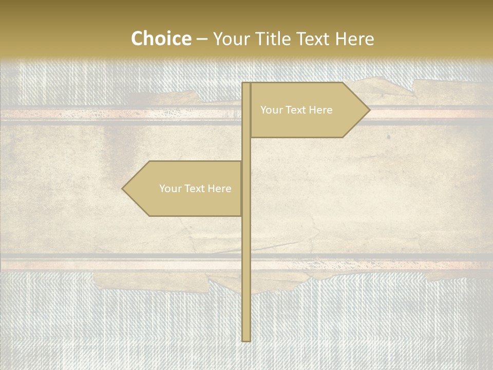 Illustration Stripes Worn PowerPoint Template