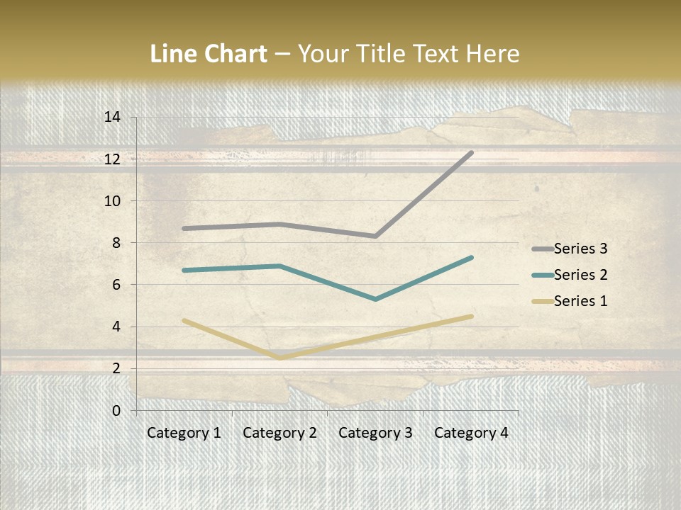 Illustration Stripes Worn PowerPoint Template