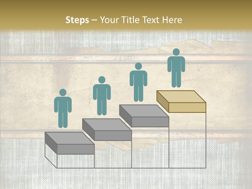 Illustration Stripes Worn PowerPoint Template