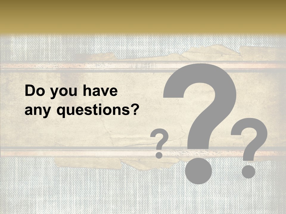 Illustration Stripes Worn PowerPoint Template