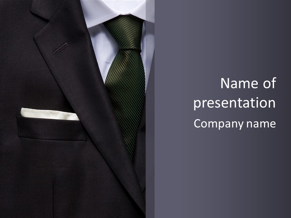 Tailor Professional Dress PowerPoint Template