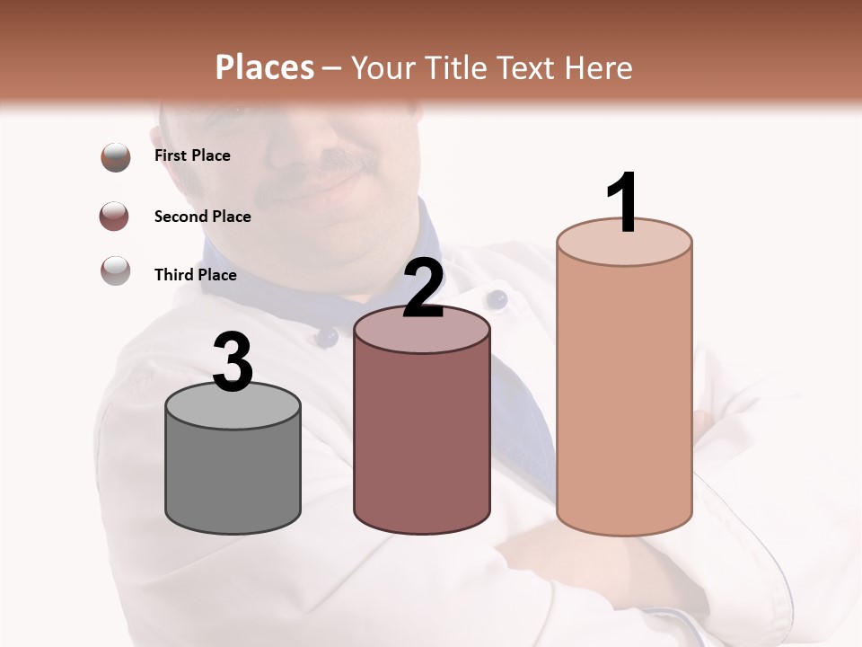 Smiling Mustache Man PowerPoint Template