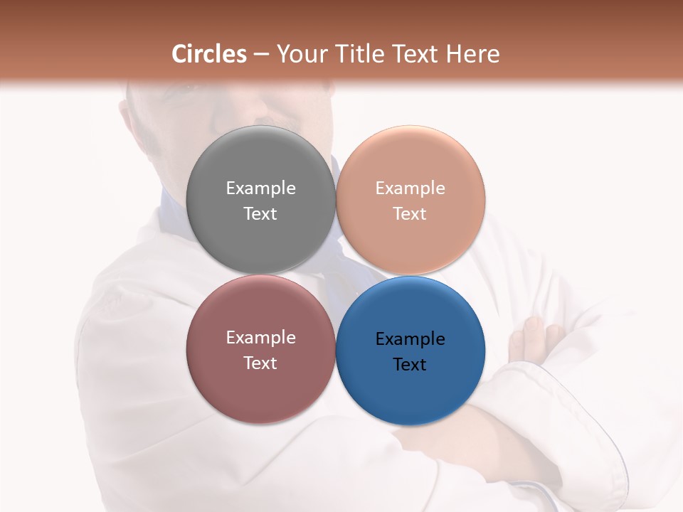 Smiling Mustache Man PowerPoint Template