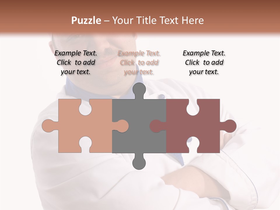 Smiling Mustache Man PowerPoint Template