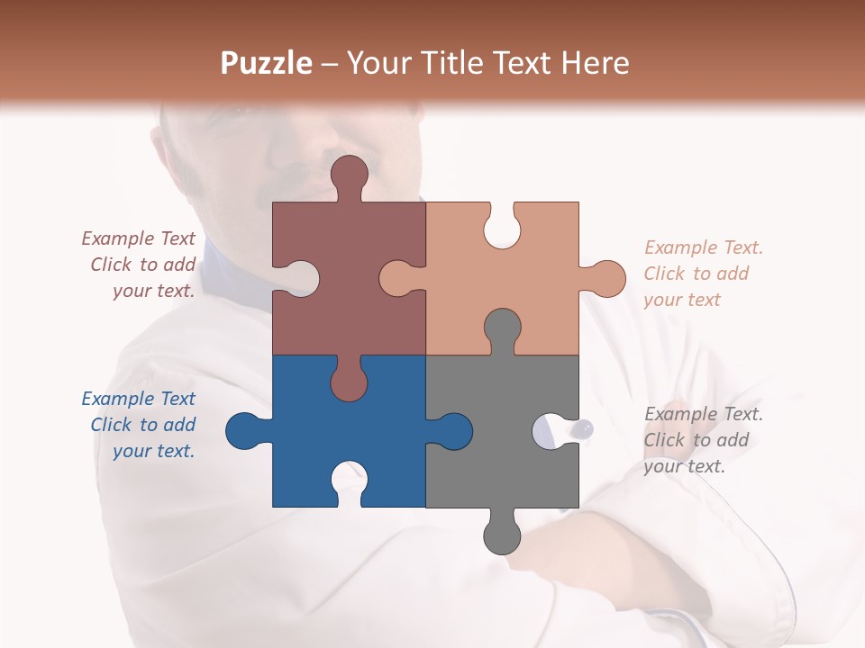 Smiling Mustache Man PowerPoint Template