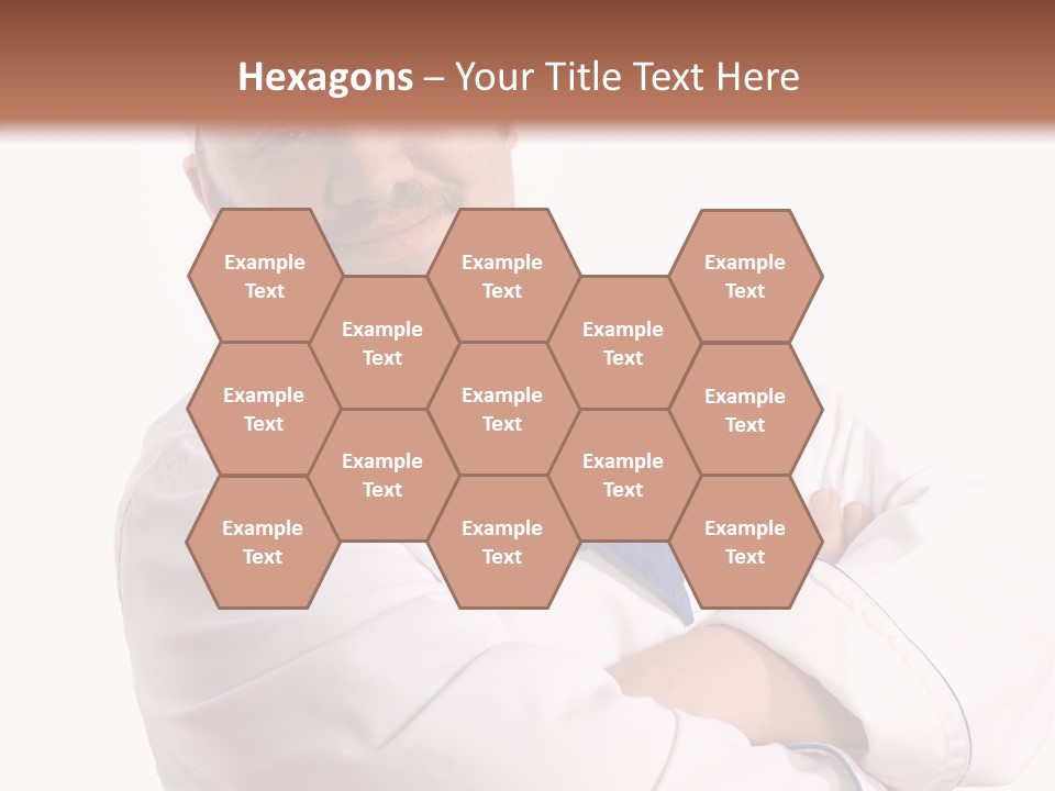 Smiling Mustache Man PowerPoint Template