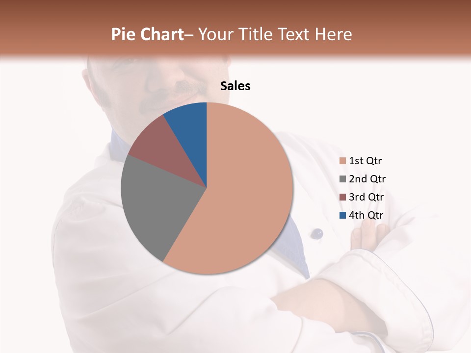 Smiling Mustache Man PowerPoint Template