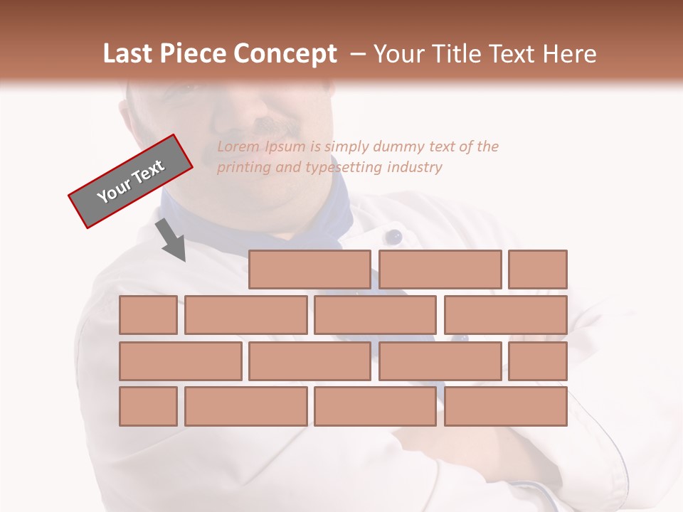 Smiling Mustache Man PowerPoint Template
