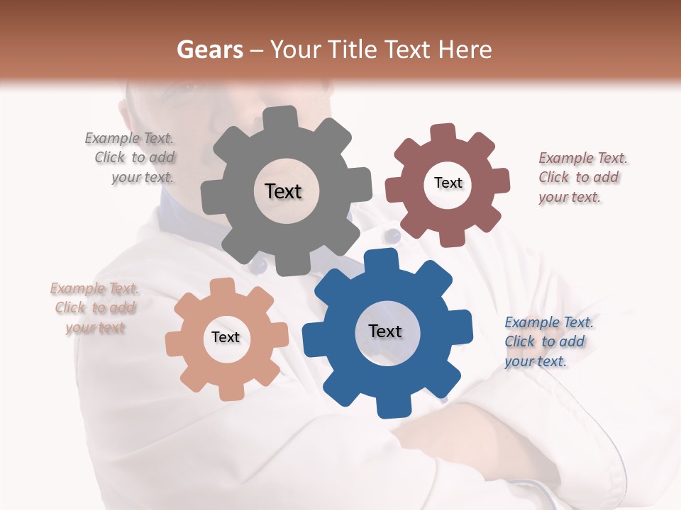 Smiling Mustache Man PowerPoint Template