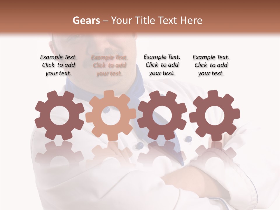 Smiling Mustache Man PowerPoint Template