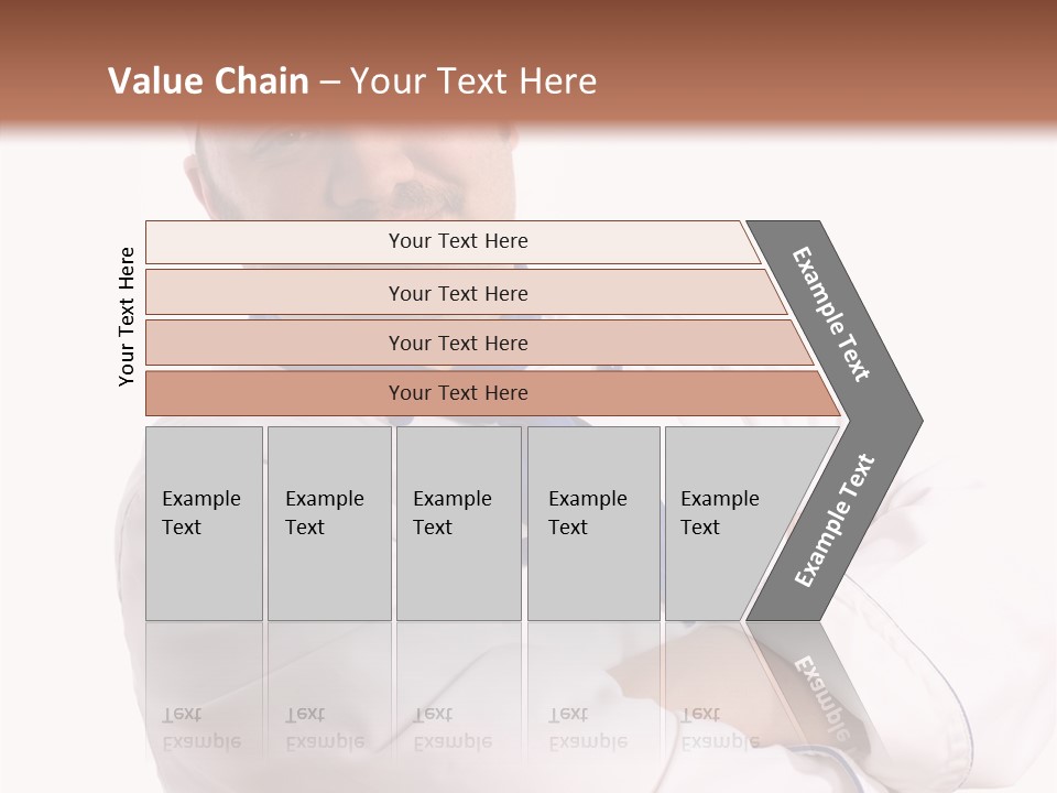 Smiling Mustache Man PowerPoint Template