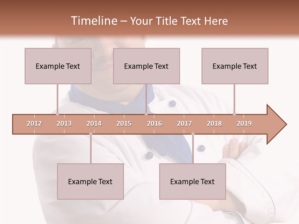 Smiling Mustache Man PowerPoint Template