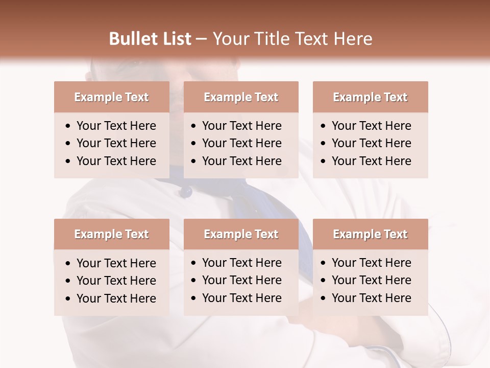 Smiling Mustache Man PowerPoint Template