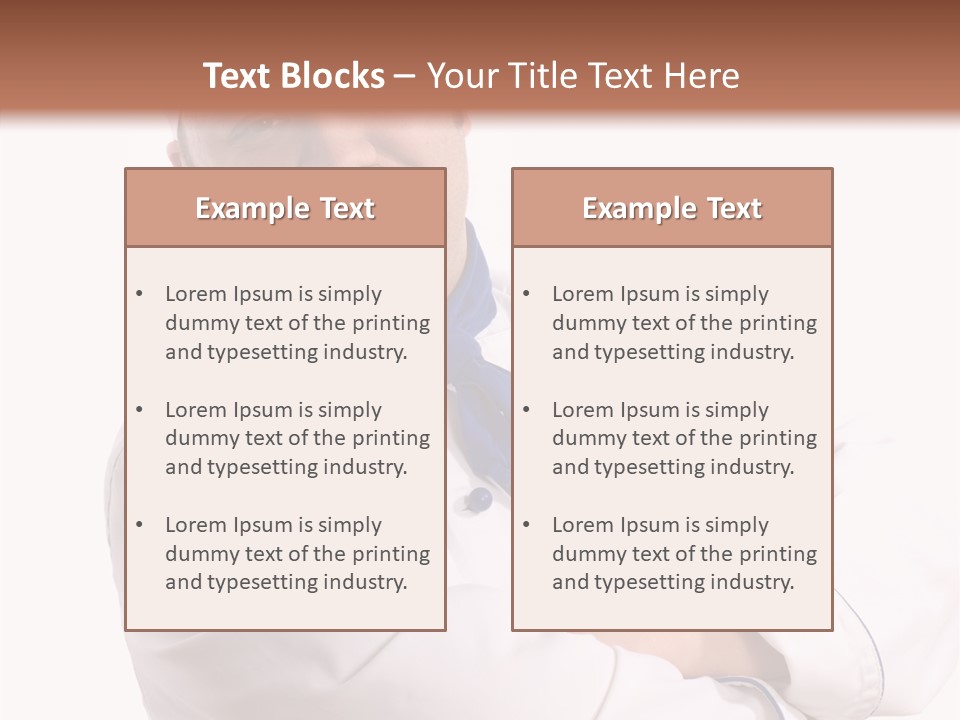 Smiling Mustache Man PowerPoint Template