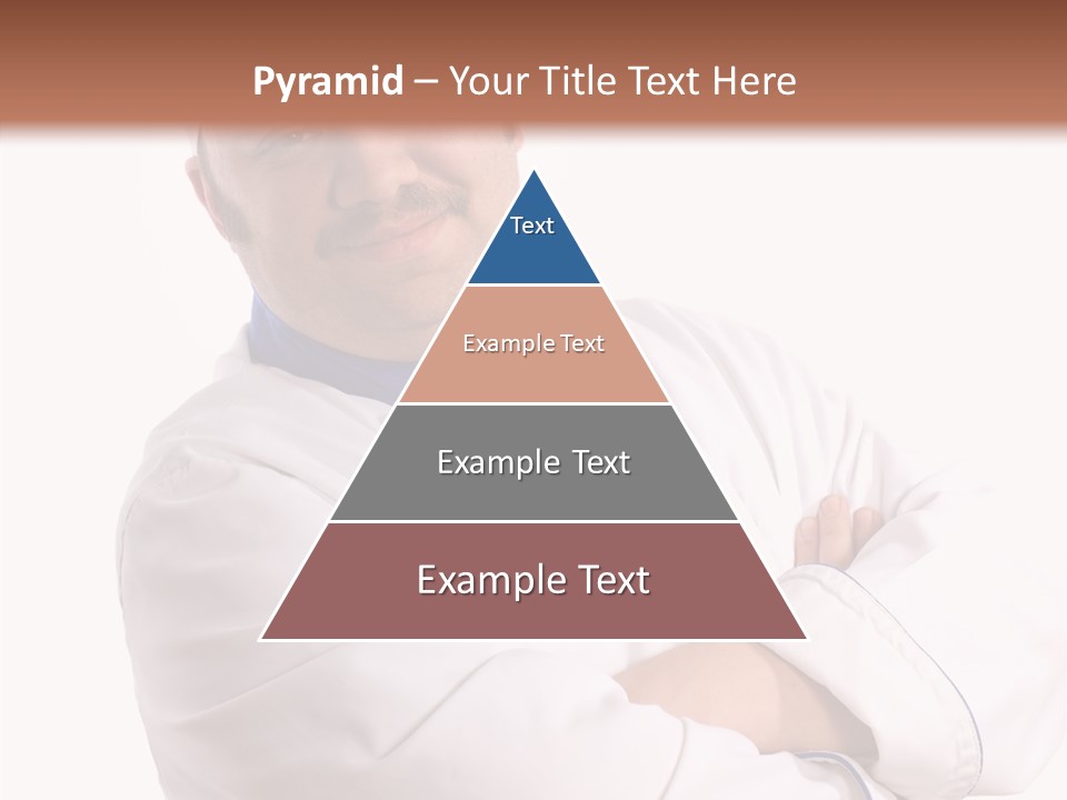 Smiling Mustache Man PowerPoint Template