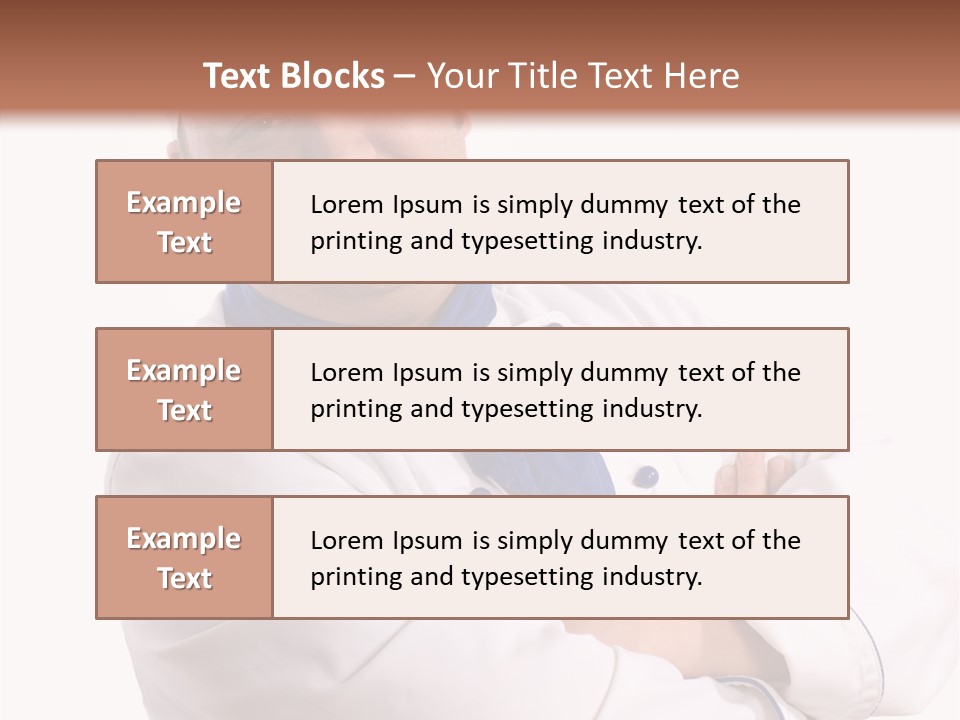Smiling Mustache Man PowerPoint Template