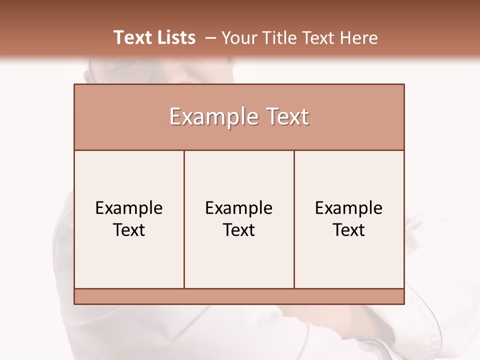 Smiling Mustache Man PowerPoint Template