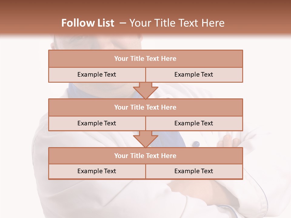Smiling Mustache Man PowerPoint Template