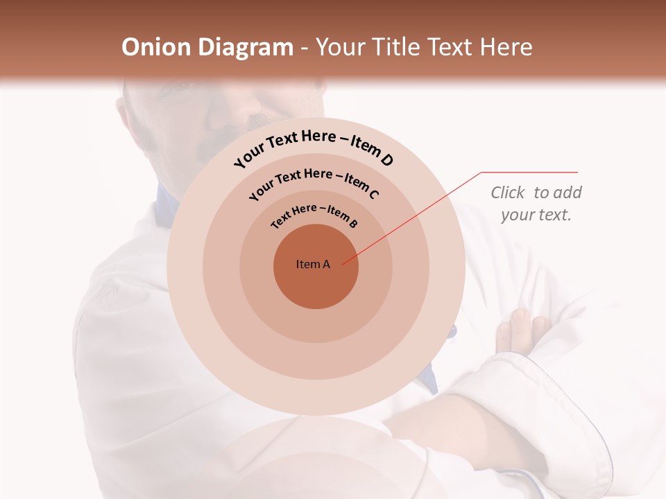 Smiling Mustache Man PowerPoint Template