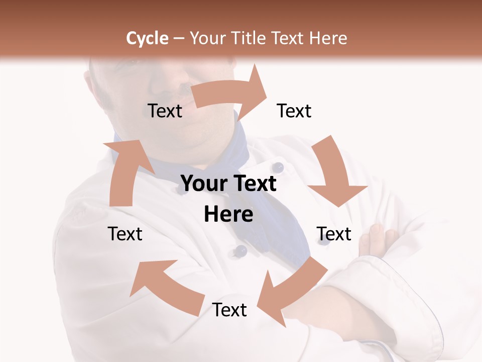 Smiling Mustache Man PowerPoint Template