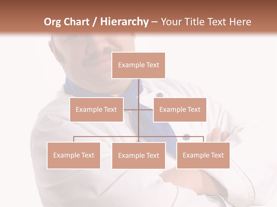 Smiling Mustache Man PowerPoint Template