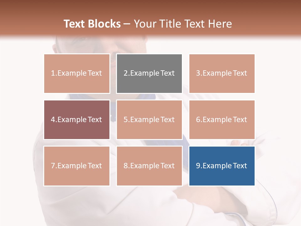 Smiling Mustache Man PowerPoint Template