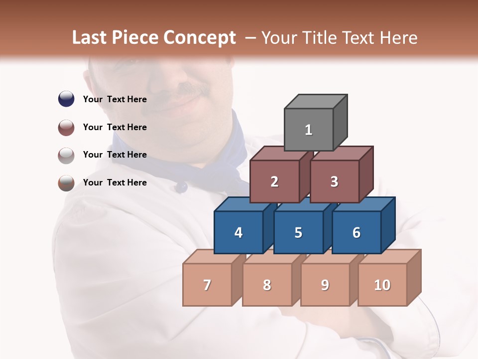 Smiling Mustache Man PowerPoint Template