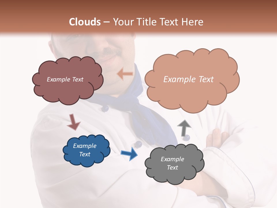 Smiling Mustache Man PowerPoint Template