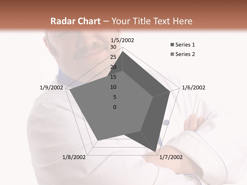 Smiling Mustache Man PowerPoint Template