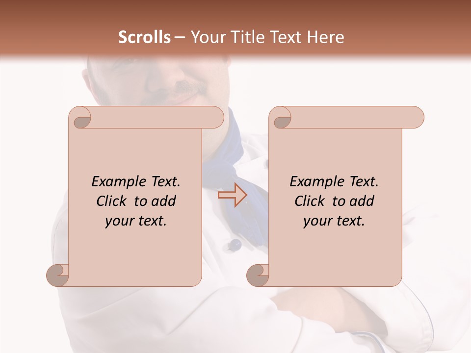 Smiling Mustache Man PowerPoint Template