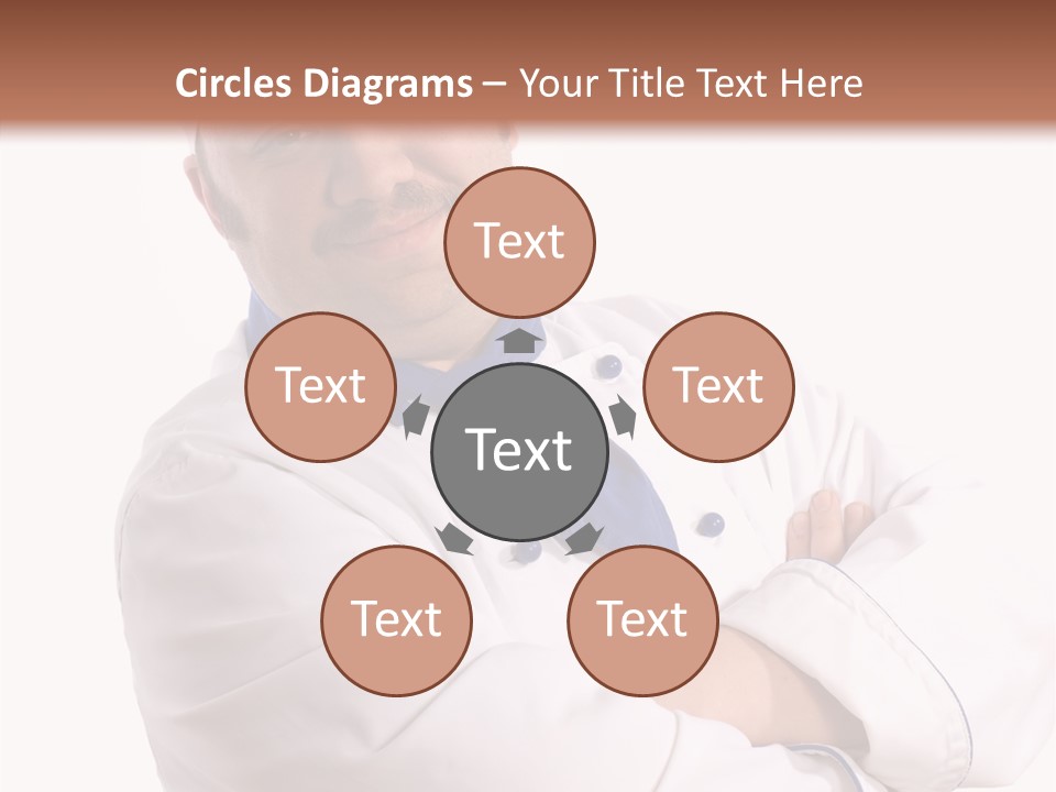 Smiling Mustache Man PowerPoint Template