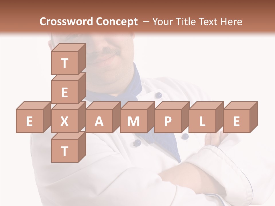 Smiling Mustache Man PowerPoint Template